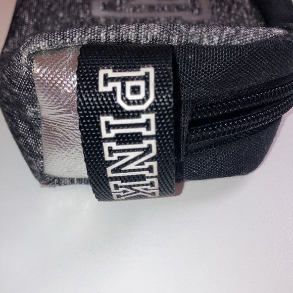 Pink Cosmetic Bag Preloved like new condition with metallic lettering - Picture 4 of 6